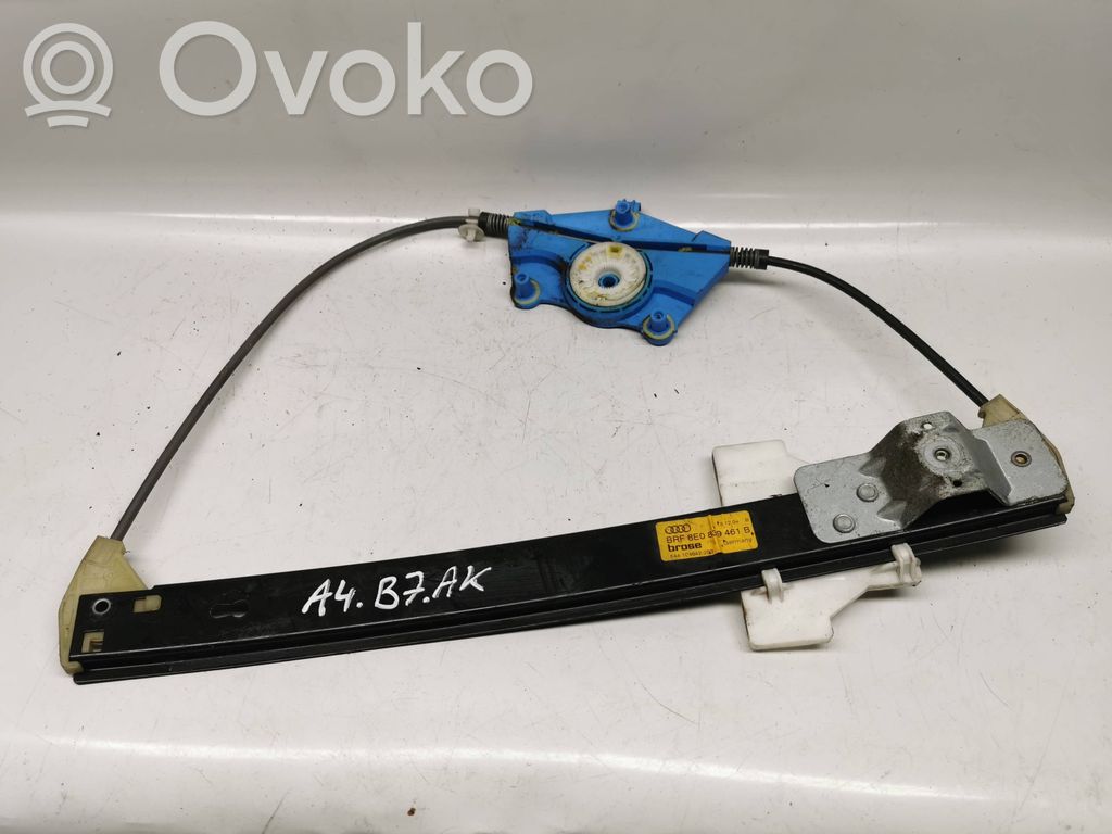 Audi A4 S4 B7 8E 8H Mechanizm podnoszenia szyby tylnej bez silnika 