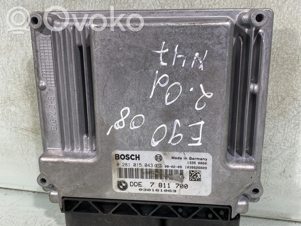 Engine control unit/module   0281015043,7811700,13350060,1039S26809