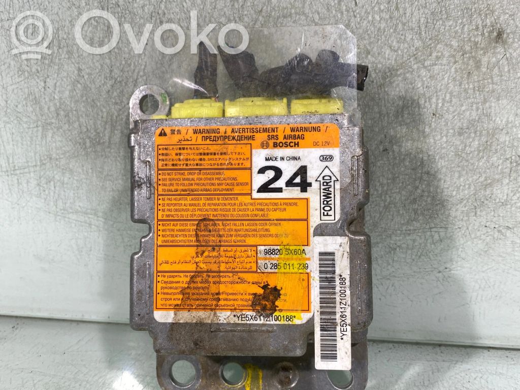 Nissan Navara D40 Airbag control unit/module 