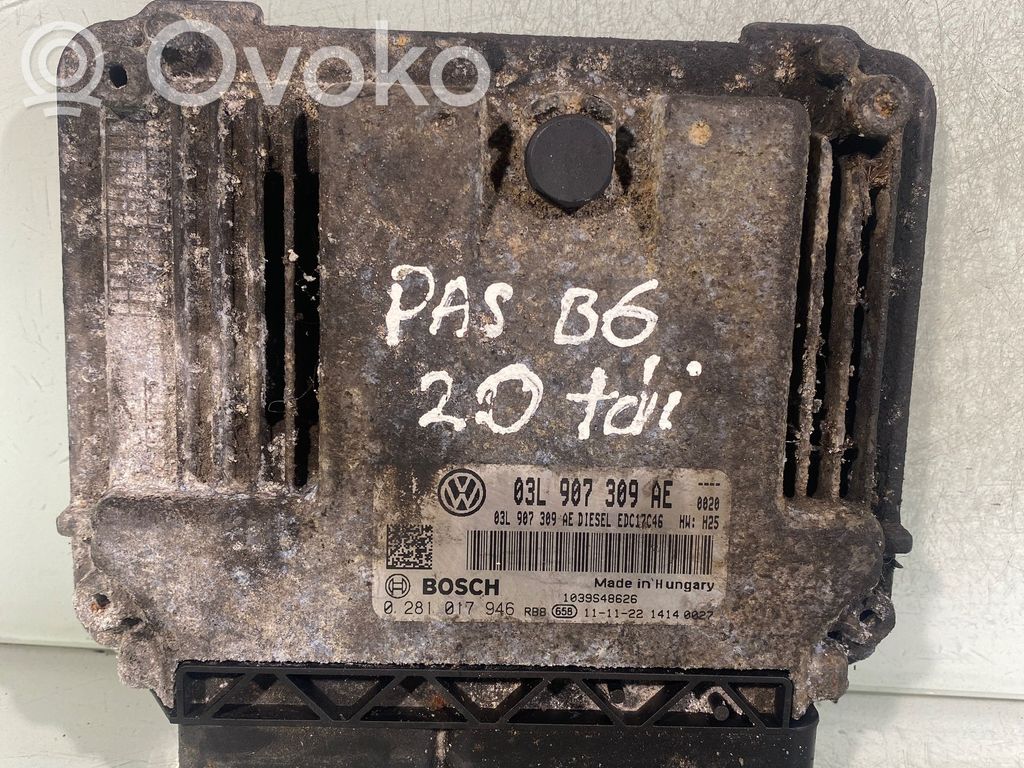 Volkswagen PASSAT B6 Engine control unit/module 