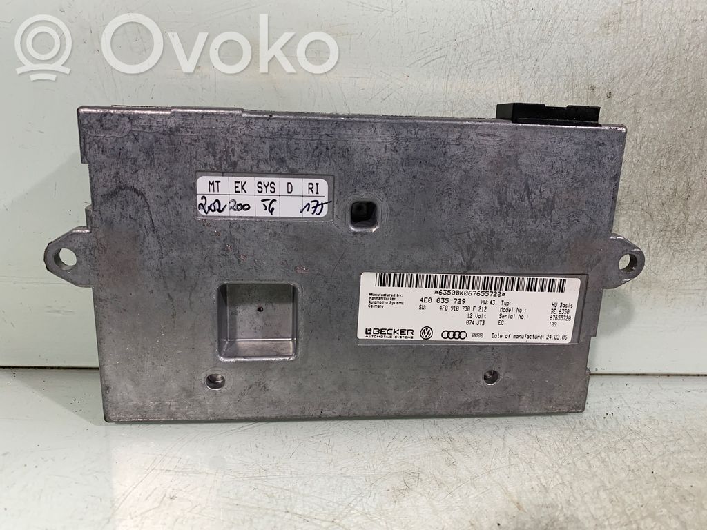 MMI control unit   4E0035729,4F0910730F