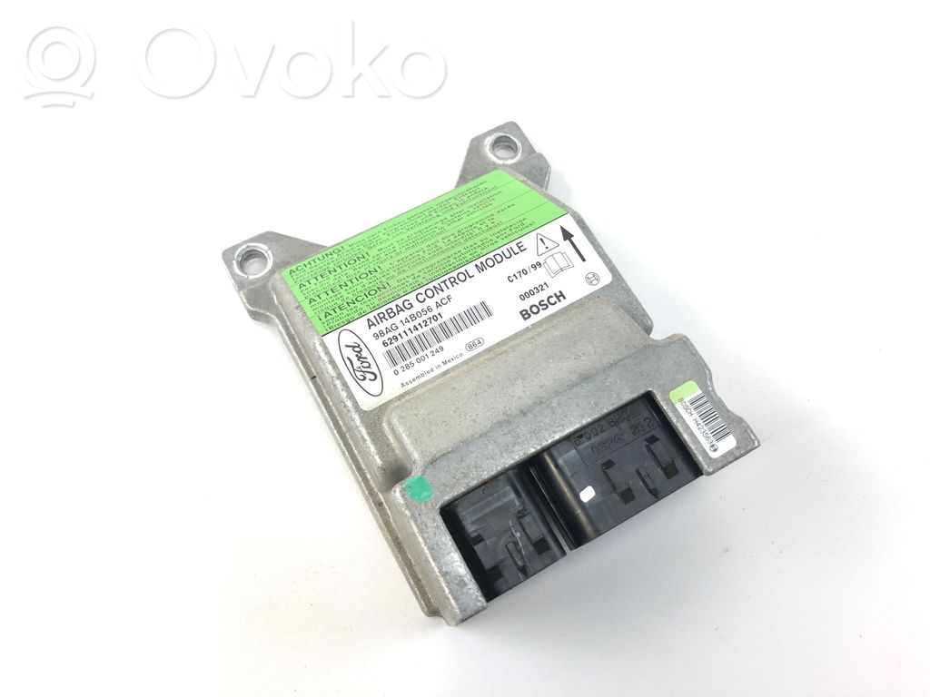 Airbag control unit/module   98AG14B056ACF,629111412701,0285001249