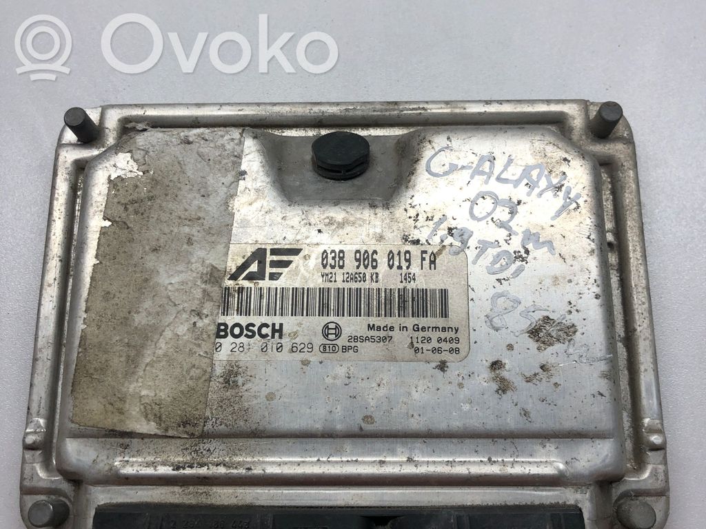 Engine control unit/module   038906019FA,28SA5307,010629