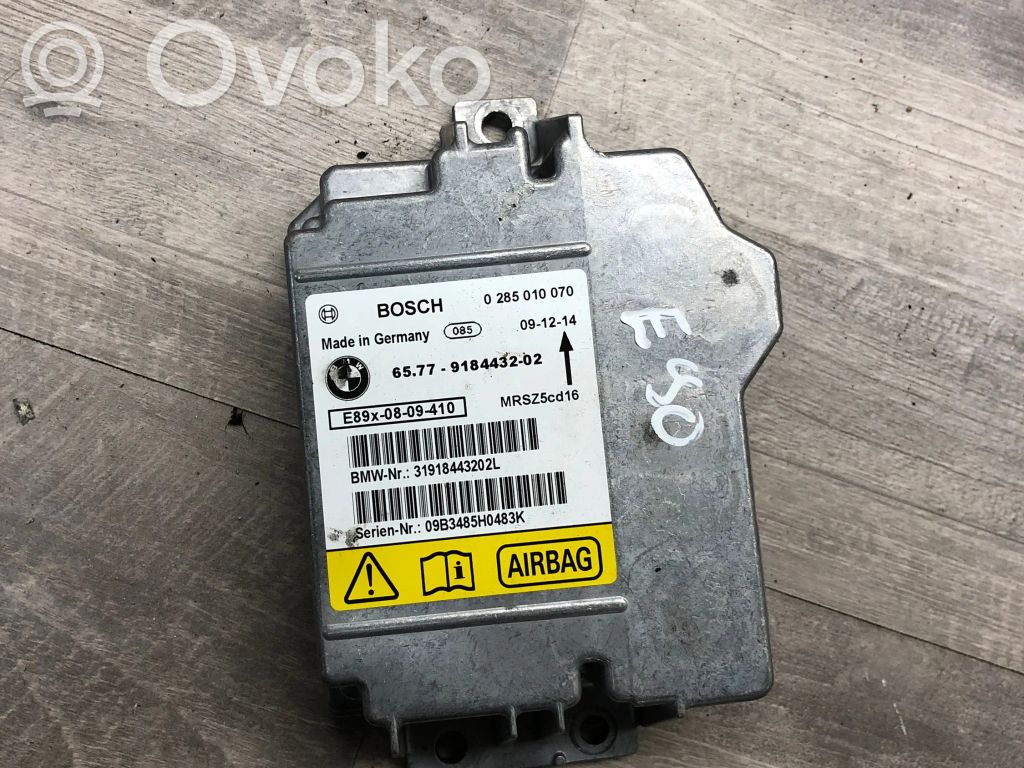 Airbag control unit/module   9184432,31918443202L,89X0809410,09B3485H0483K