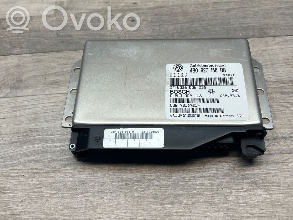 Gearbox control unit/module   4B0927156BB,6058006035,0260002468