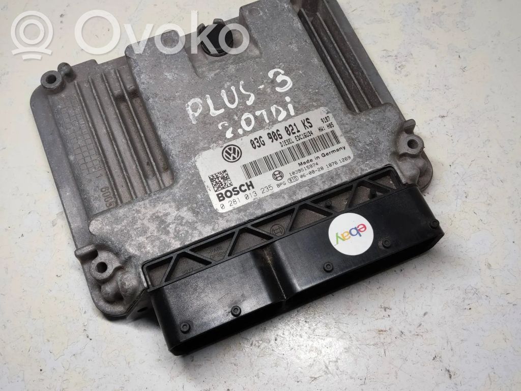 Engine control unit/module   03G906021KS,1039S15974,0281013235