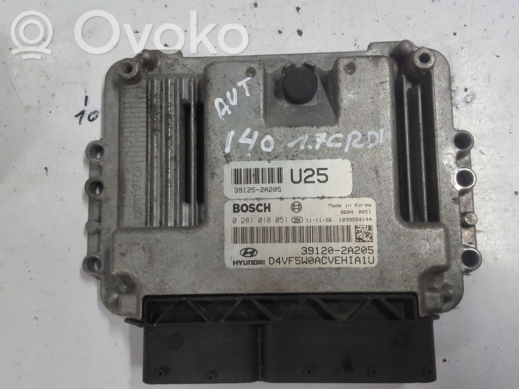 Engine control unit/module   0281018051,2A205,39120
