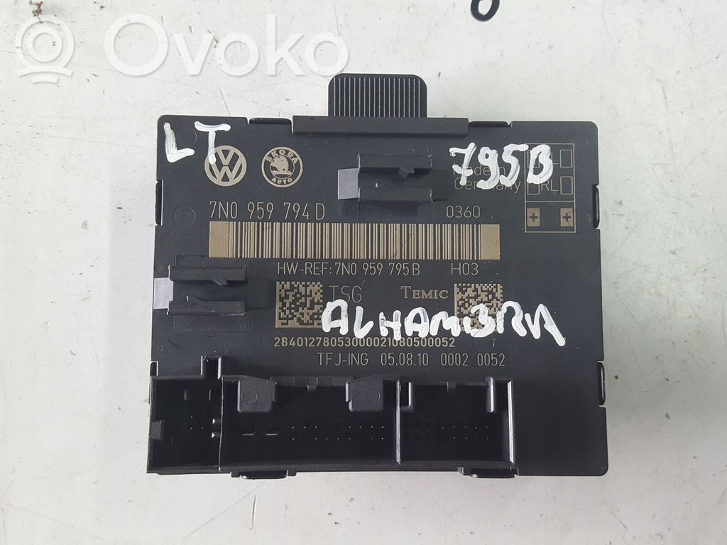 Volkswagen Sharan Door control unit/module 