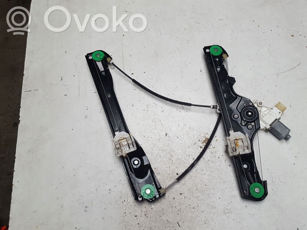 Front door window regulator with motor