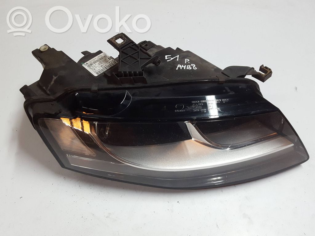 Audi A4 S4 B8 8K Phare frontale 