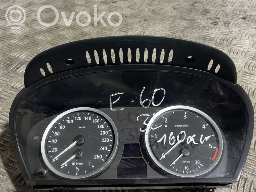 BMW 5 E60 E61 Speedometer (instrument cluster) 