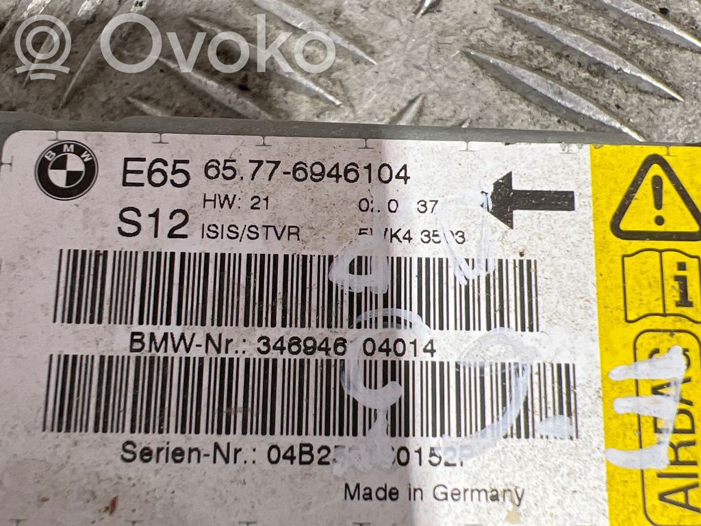 BMW 7 E65 E66 Airbag control unit/module 
