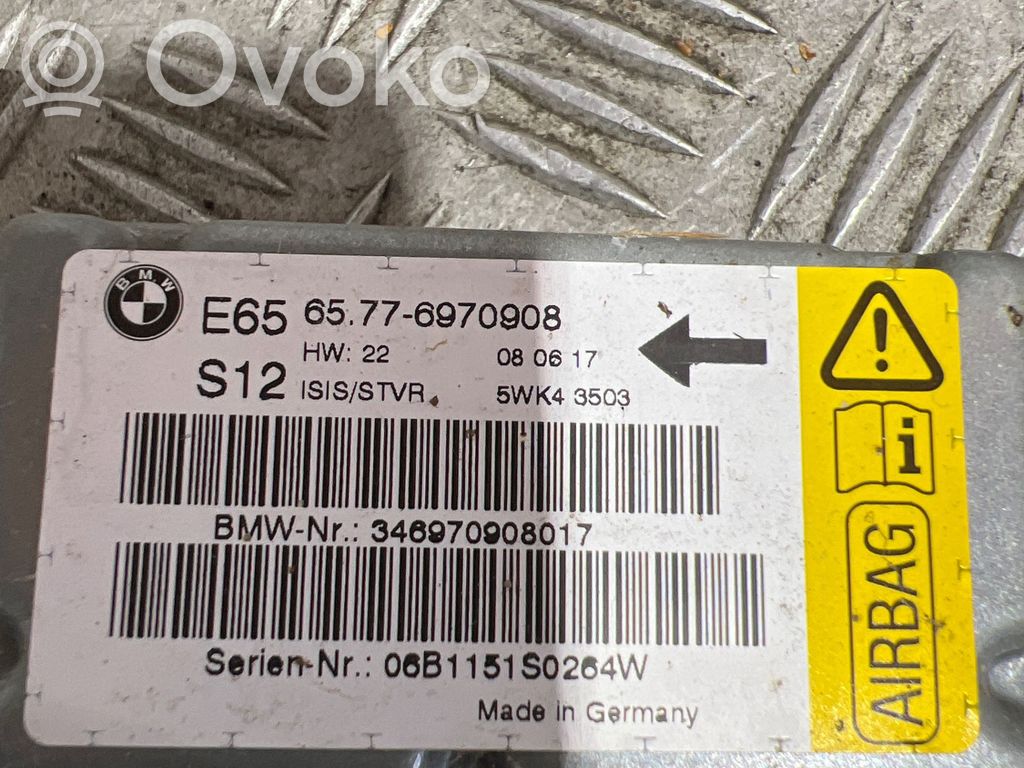 BMW 7 E65 E66 Airbag control unit/module 