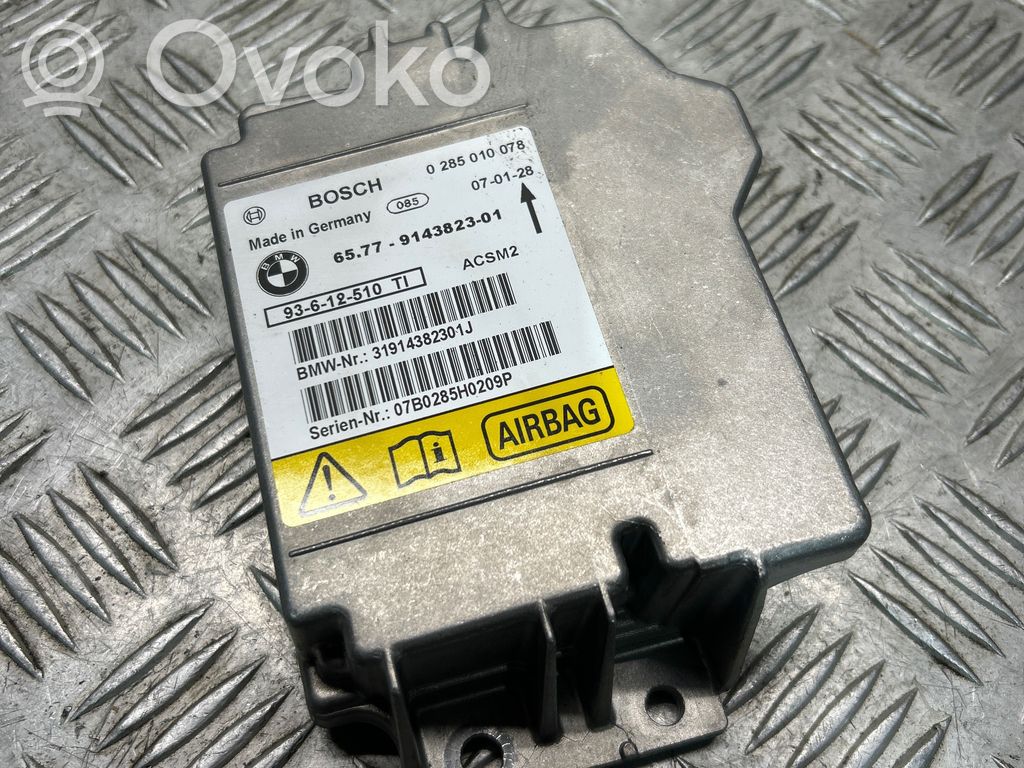 BMW 3 E92 E93 Sterownik / Moduł Airbag 
