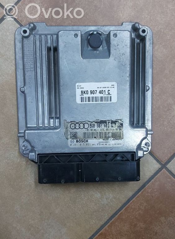 Engine control unit/module   8K0907401C,8K0907401C,0281015031