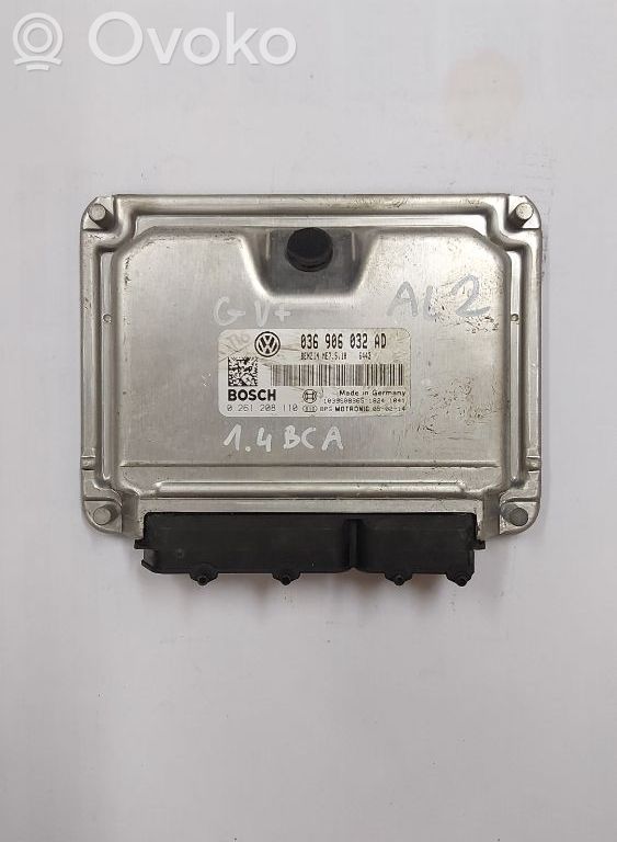 Engine control unit/module   036906032AD,0261208110