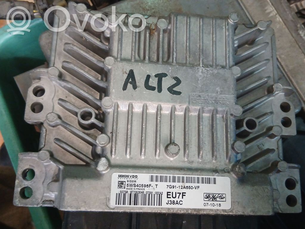 Engine control unit/module   7G9112A650VF,5WS40596FT