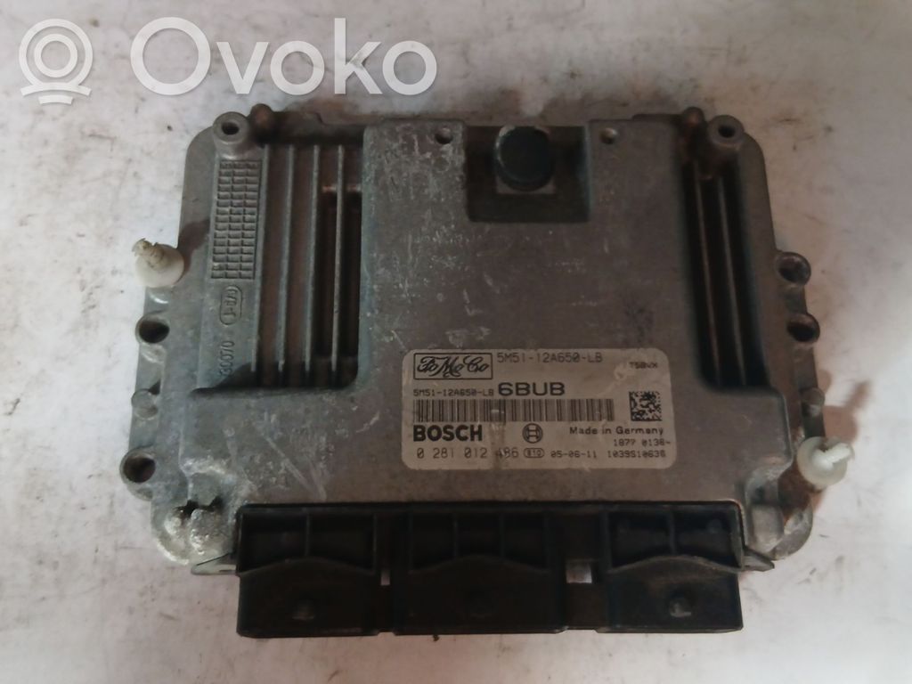 Engine control unit/module   5M5112A650LB,0281012486