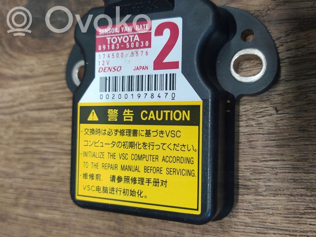 Lexus IS III XE30 Airbag deployment crash/impact sensor 