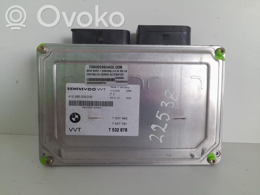 Unidad de control/módulo de la caja de cambios   7532878