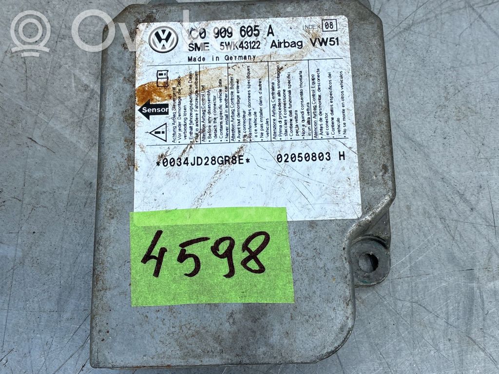 Volkswagen Golf IV Unitate/modul de comandă airbaguri 