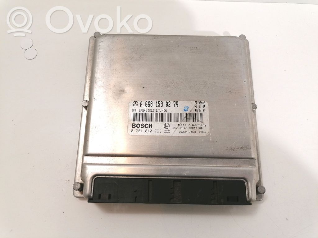 Mercedes-Benz A W168 Engine control unit/module 