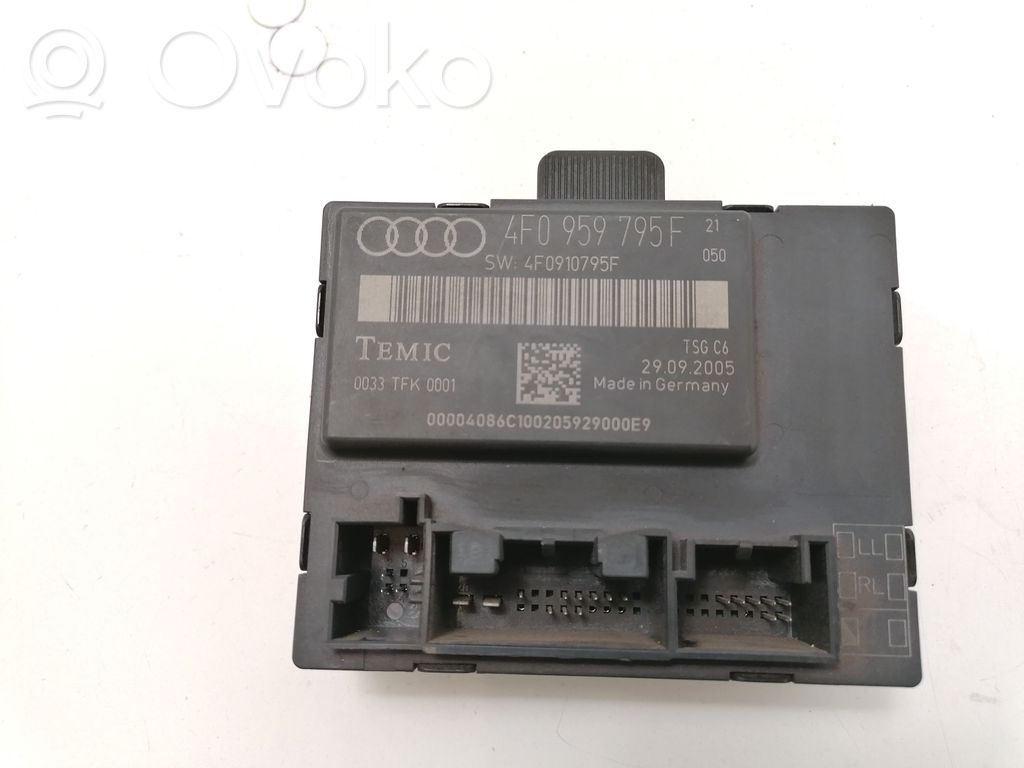 Audi A6 S6 C6 4F Door control unit/module 