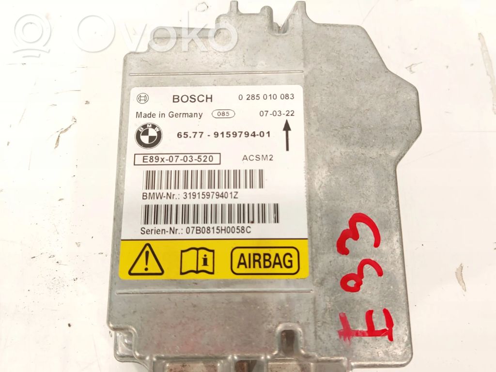 Module de contrôle airbag   9159794