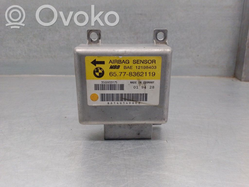 Airbag control unit/module   65778362119,12198403,MBB