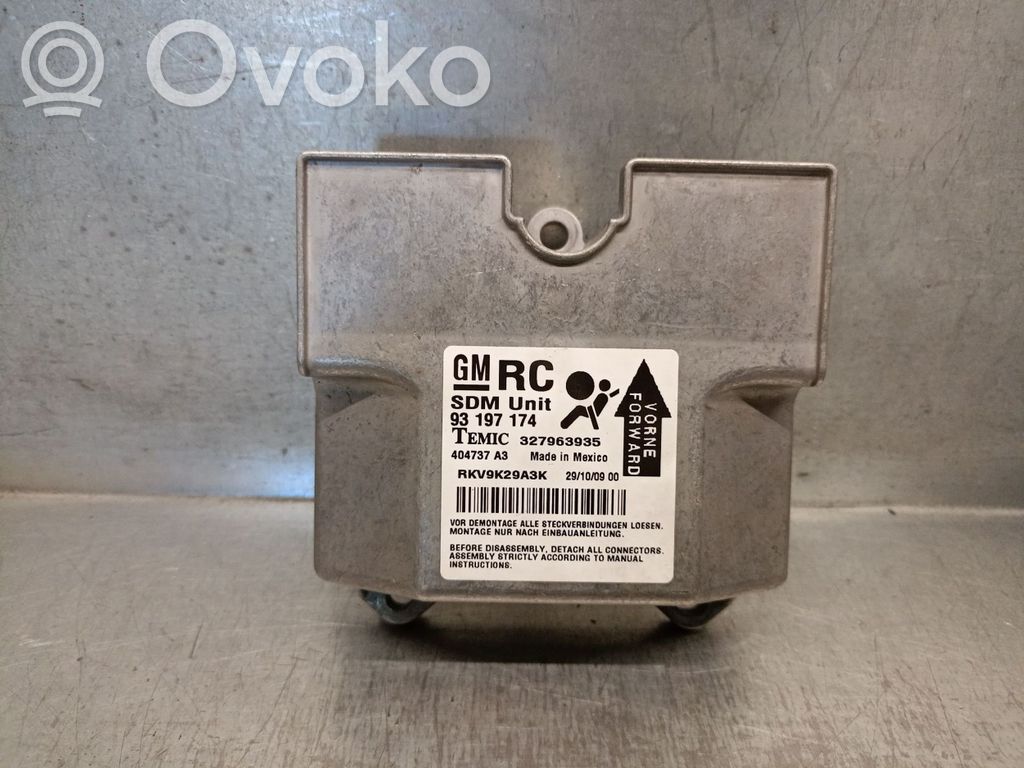 Opel Astra G Unitate/modul de comandă airbaguri 