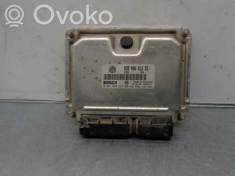 Engine control unit/module   038906012BS,0281010228,BOSCH