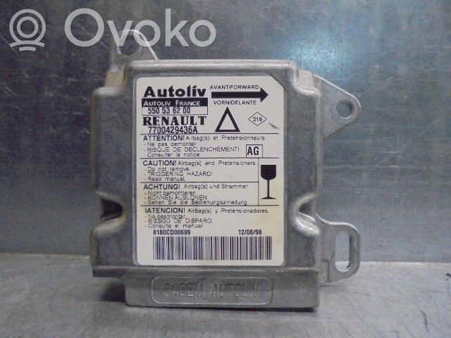 Renault Laguna I Unitate/modul de comandă airbaguri 
