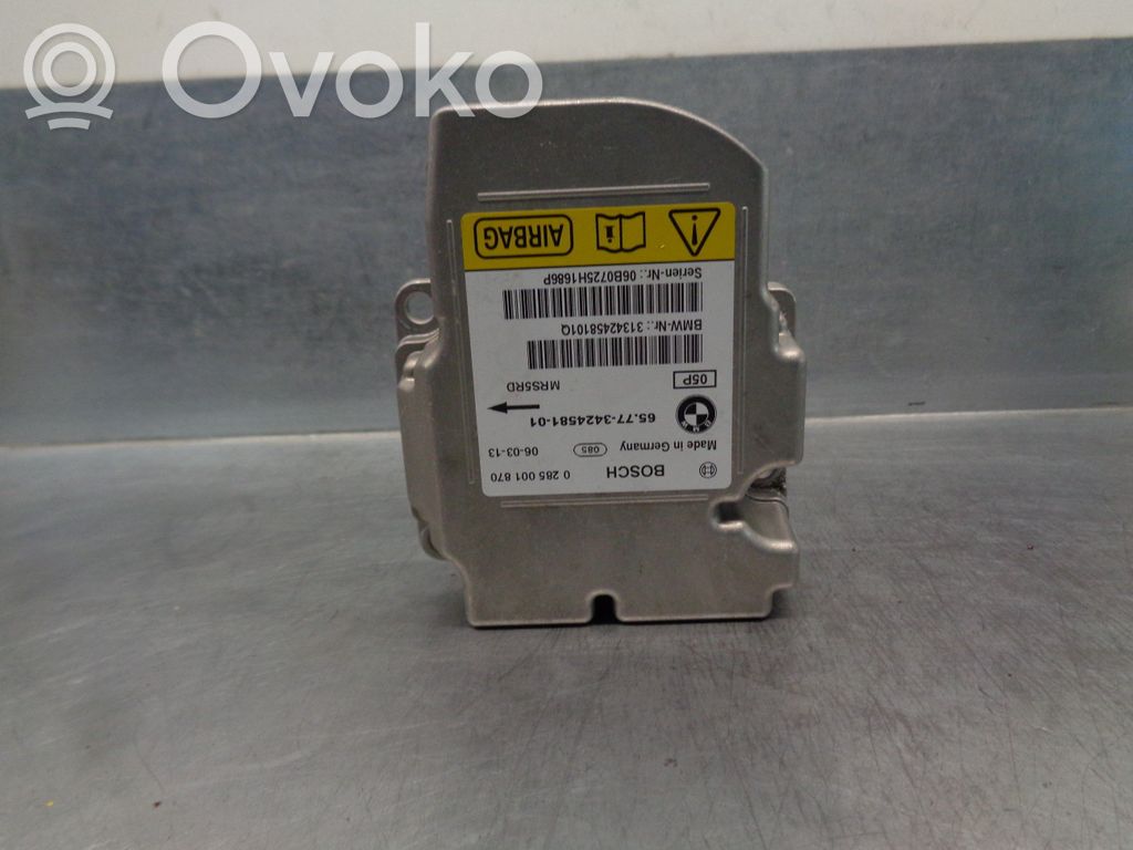 Unidad de control/módulo del Airbag   65773424581,0285001870,BOSCH