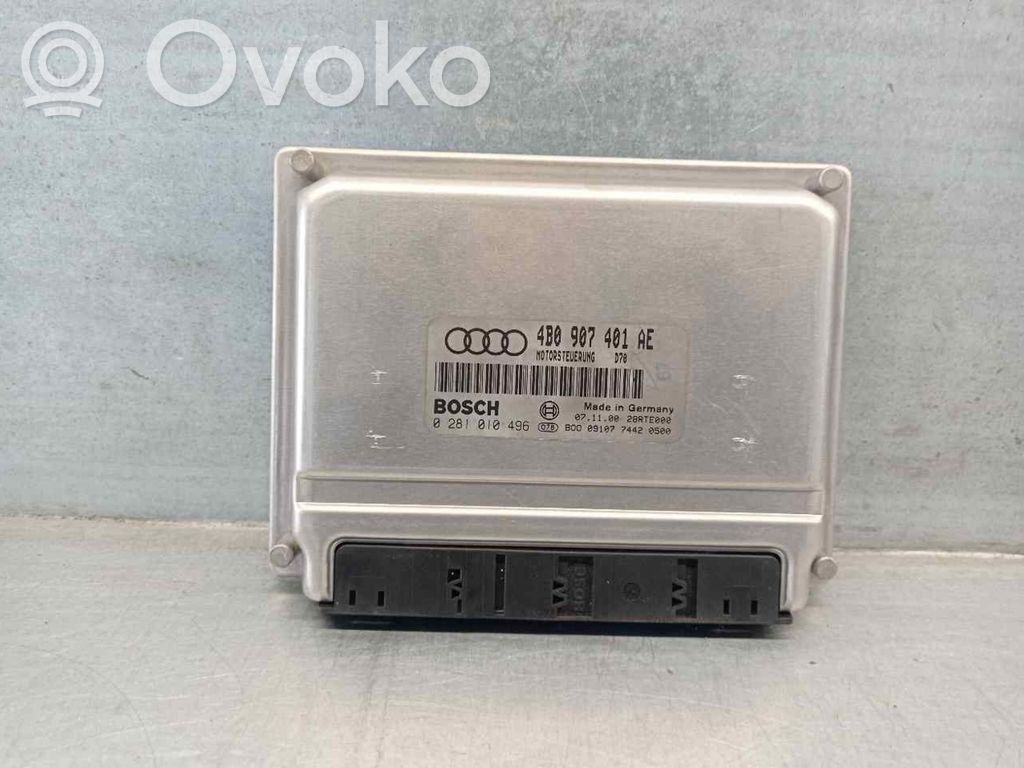 Engine control unit/module   4B0907401AE,0281010496,BOSCH