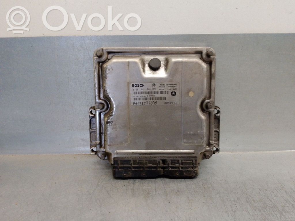 Unidad de control/módulo del motor   P04727770AB,02810112810,BOSCH