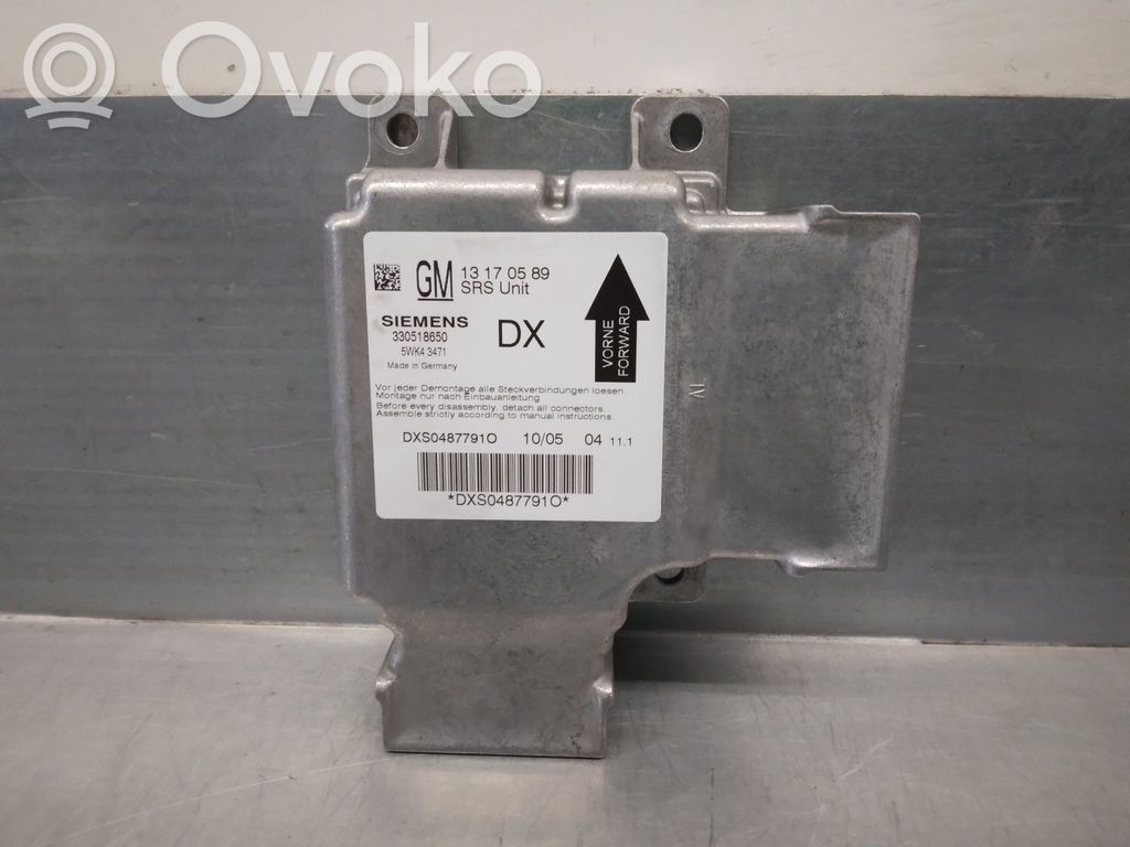 Opel Vectra C Centralina/modulo airbag