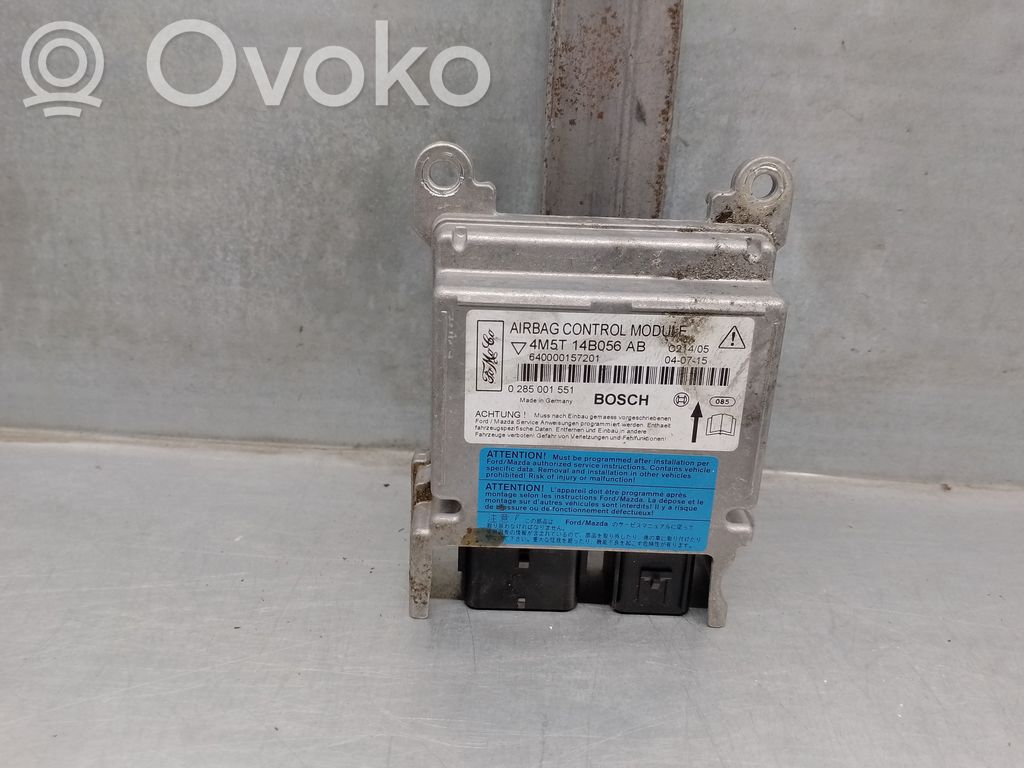 Airbag control unit/module   4M5T14B056AB,0285001551,BOSCH