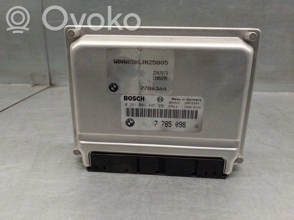 Engine control unit/module   7785098,0281001445,BOSCH