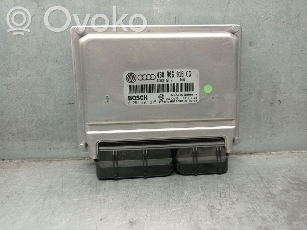 Engine control unit/module   4B0906018CG,0261207215BOSCH