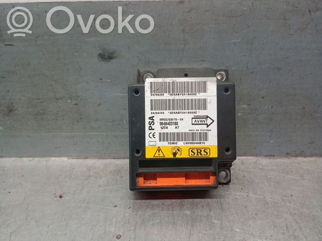 Airbag control unit/module   9648403180,L3V3D24AB70TEMIC