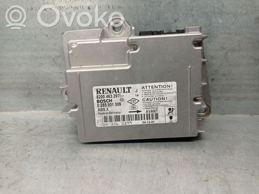 Airbag control unit/module   8200463297,0285001509BOSCH