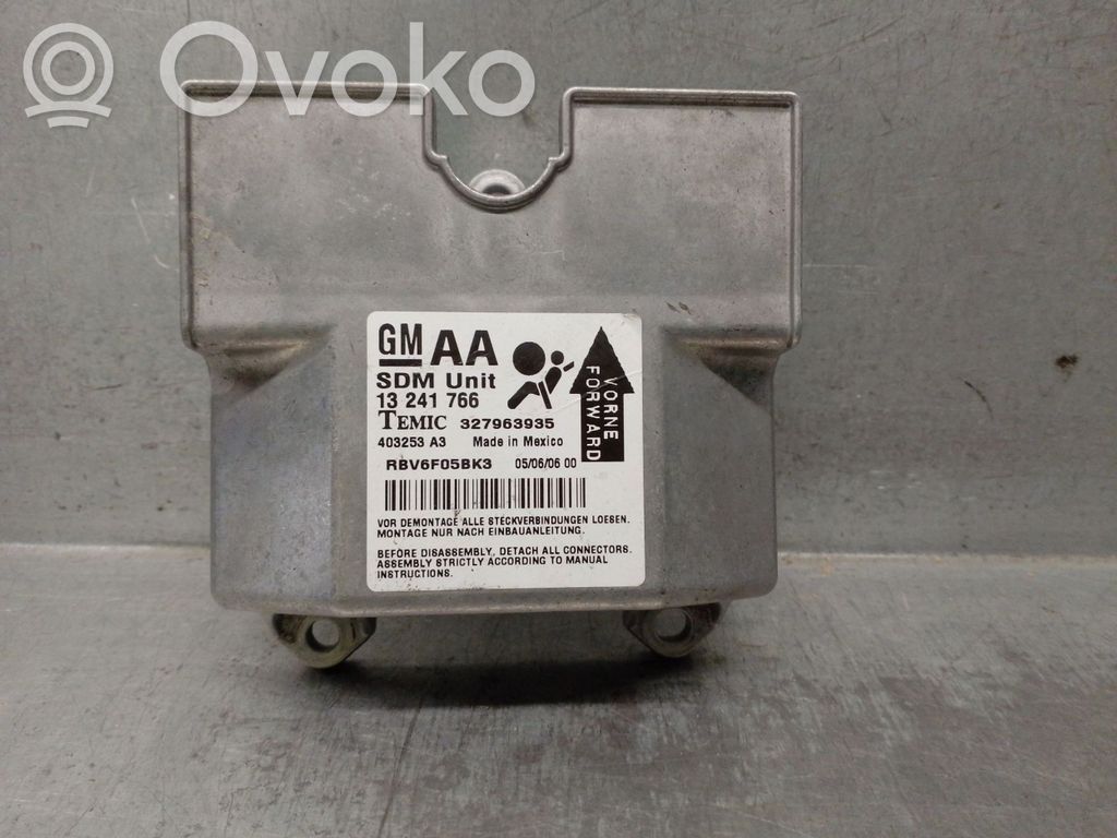 Opel Zafira B Unitate/modul de comandă airbaguri 
