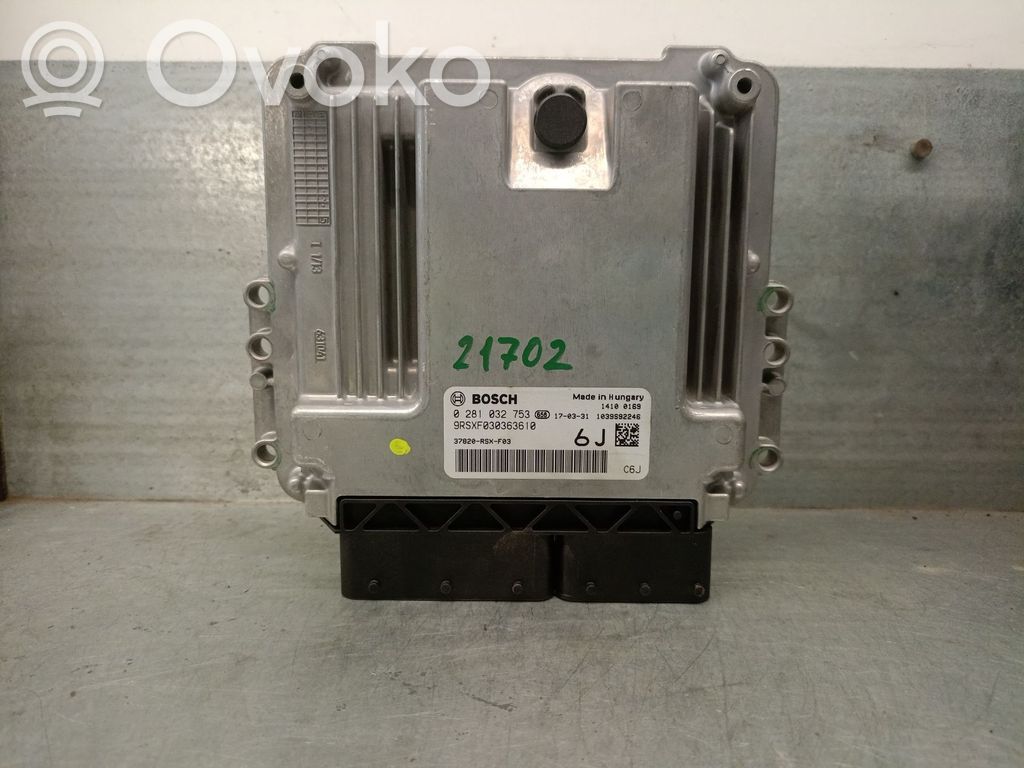 Engine control unit/module   37820RSXF03,0281032753BOSCH