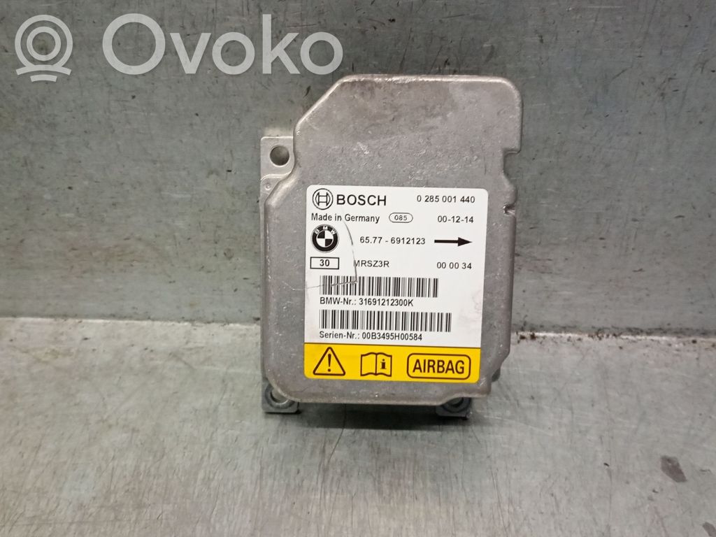 Airbag control unit/module   65776912123,65776912123,0285001440BOSCH