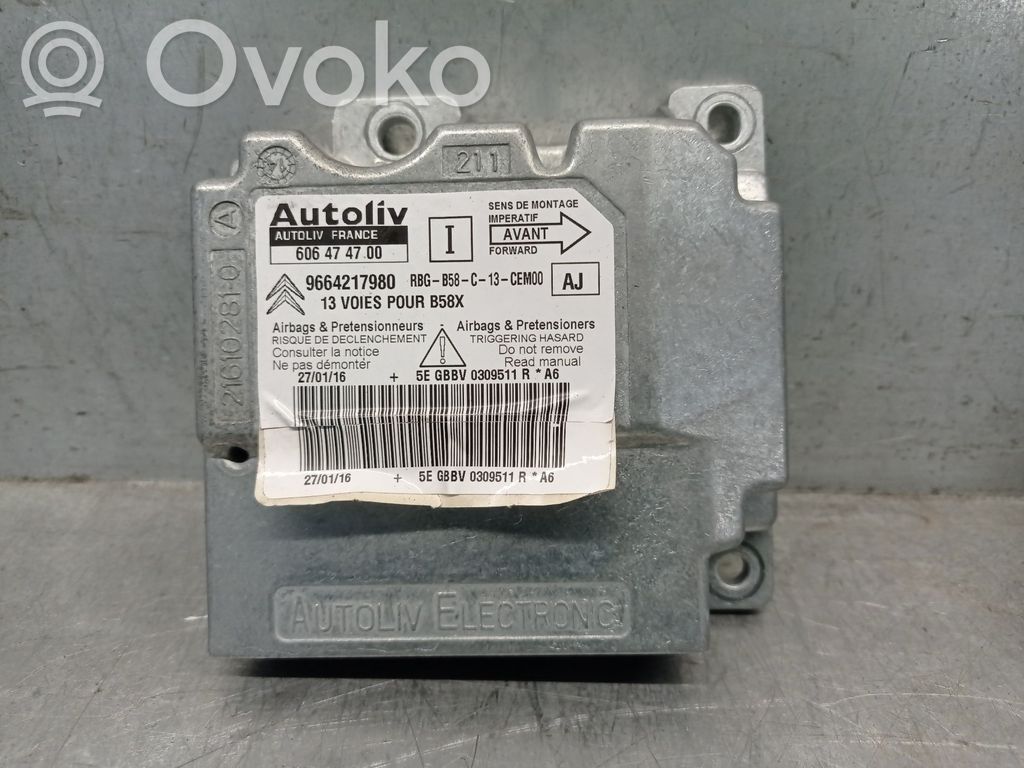 Citroen C4 Grand Picasso Unitate/modul de comandă airbaguri 