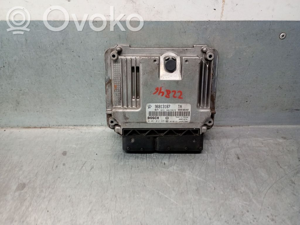 Engine control unit/module   96813187,96813187,0281012695BOSCH