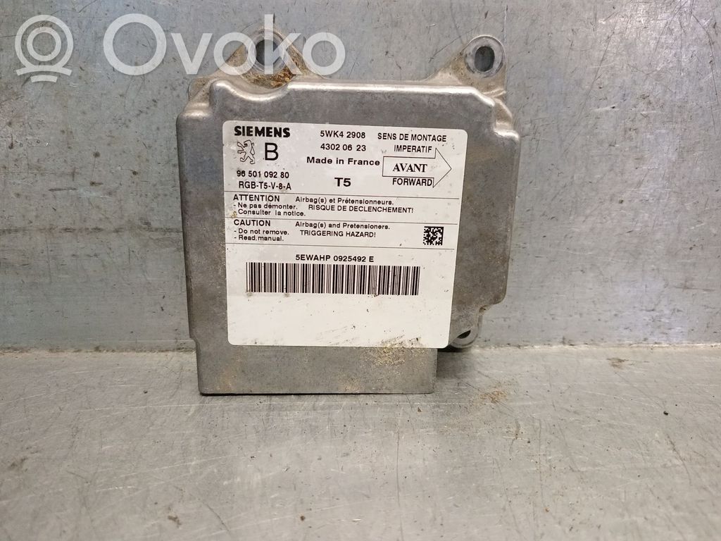 Peugeot 307 Centralina/modulo airbag 