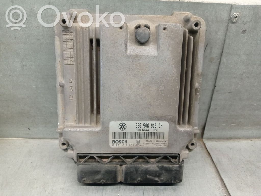Unidad de control/módulo del motor   03G906016DH,0281011864BOSCH