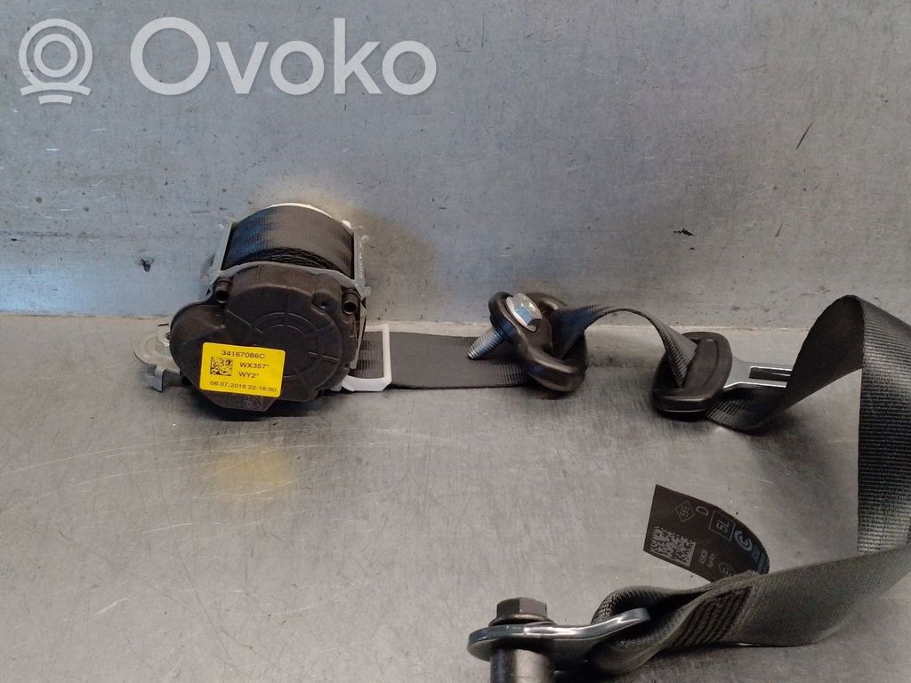 Renault Twingo III Ceinture de sécurité arrière