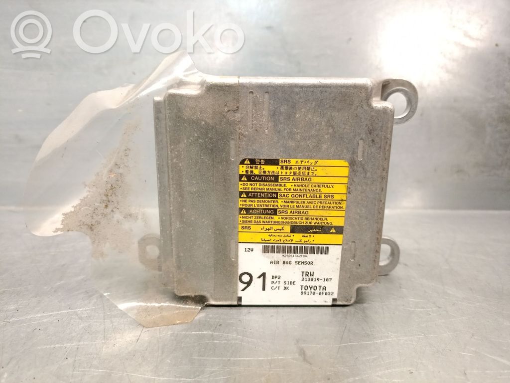 Toyota Corolla Verso E121 Unitate/modul de comandă airbaguri 